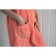 Women's set for the sauna (Pareo+Chalma) with embroidery, coral
