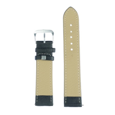 Solomon watch strap, 20 mm, genuine leather, L-20 cm, black-2