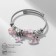 Assortment "Mardgeri" Multi, horse, pink color in silver