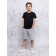 Shorts for a boy, height 134 cm, gray color