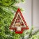 Christmas tree toy "Christmas tree with Santa Claus and Machine", from batteries, glow of warm white