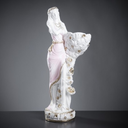 Figure from the Kashpo "Forest Fairy" white-golden, 35x85x35cm-4