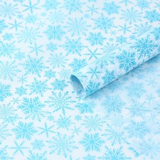 Packaging paper for the New Year with Snowflakes, 50 x 70 cm