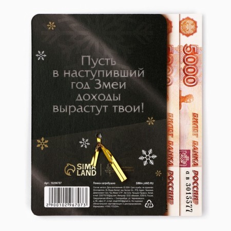 Spoon rabble, wallet talisman New Year's “New Year: I attract good luck”, 7 x 7 cm-5