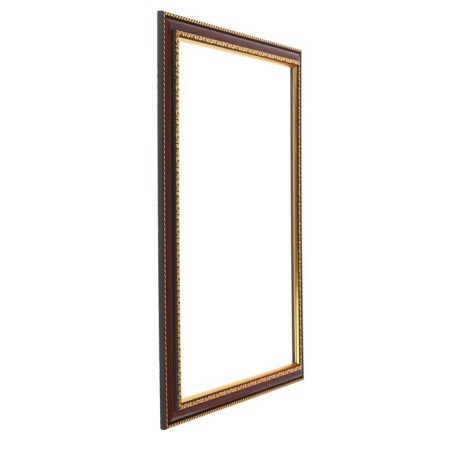 Frame for paintings (mirrors) 30 x 40 x 2.8 cm, plastic, calligrata 6448, cherry with gold-1