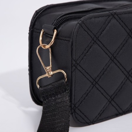 Bag Cross-Bodi with a zipper, black color-4