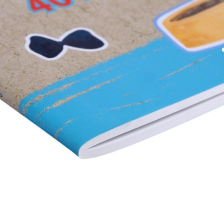 Album for drawing A4, 40 sheets, on paper clip, "red -haired cake", covered cardboard, matte lamination, block 100 g/m², mix-7