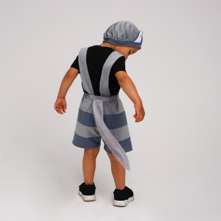 Carnival costume "Striped cat", plush, p. 30, height 110-116 cm-3