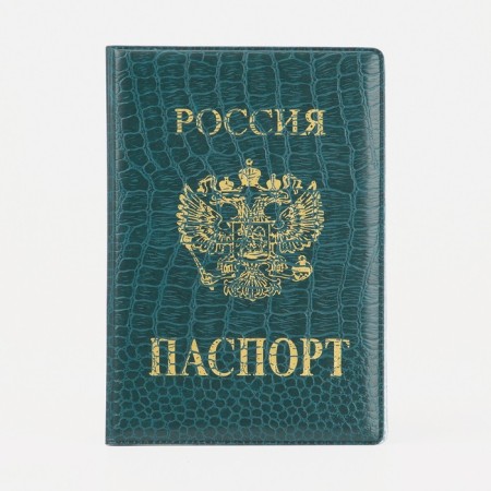 Cover for passport, green color-1