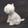 Porcelain figurine "West Heyland White Terrier, sits", 7 cm