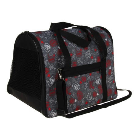Bag - Animal Carriage "Print", size S, 39 x 23 x 27 cm Mix flowers-2