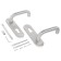 Hand on the bar Bulat 72.09NS AISI 304 Inox, for firefighters. stainless steel castles
