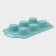 The form for baking "Figures. Circle ”, 32.5 × 18.5 × 4 cm, 6 cells, (7 × 7 × 4 cm), turquoise color