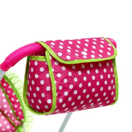 Stroller for dolls "Happy peanut" is universal, with a basket and bag-7