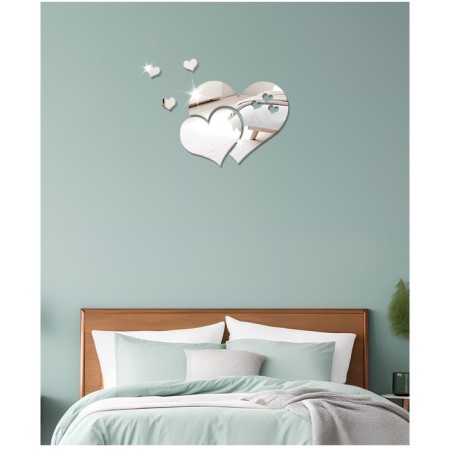 Interior stickers "hearts", mirror, decor on the wall, panel 22 x 28.5 cm, 5 email-3