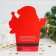 New Year's glass for popcorn and snacks “Happy New Year!”, Santa Claus