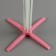 Star for air balloons for 8 balls, height 80 cm, pink