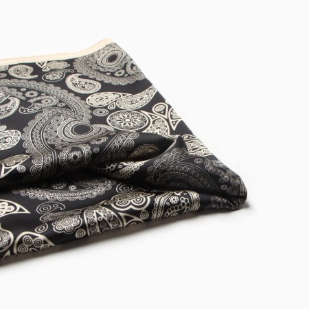 Women's scarf minku 70*70 cm, black-1