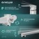 Bath mixer Zein Z3415, 35 mm cartridge, with shower set, zinc, white/chrome
