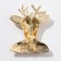 New Year! New Year's Brooch "Deer" in a sweater, colored in gold