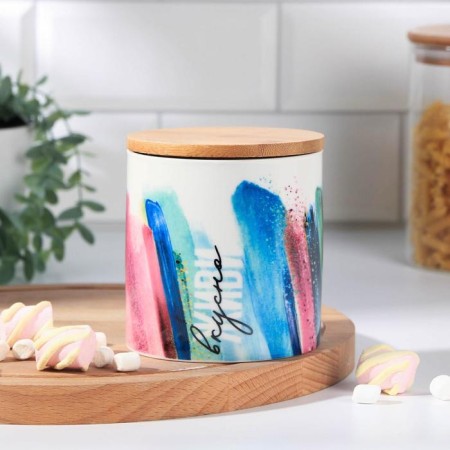 Bank for storage "Live delicious", 600 ml