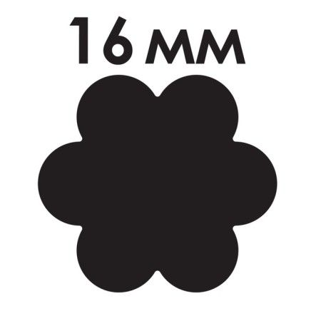 Figure hole "Chamomile", diameter of the cut -out figure 16 mm-5