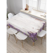 The tablecloth “Lavender on the wall”, rectangular, Saten, size 120x145 cm