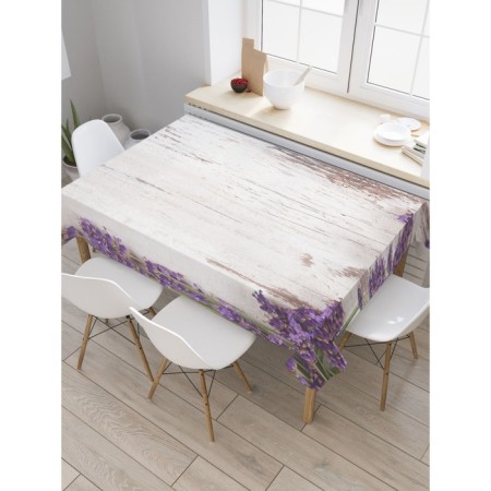 The tablecloth “Lavender on the wall”, rectangular, Saten, size 120x145 cm