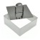 Culinary form "Square", 10x10x4 cm, with a press
