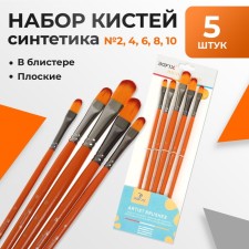 System of synthetics, 5 pieces (No. 2,4,6,8,10), flat, in a blister