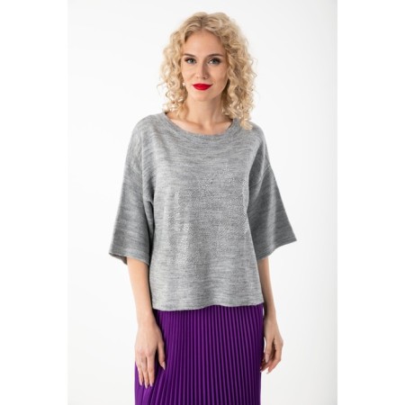 Female jumper, size 42, gray color