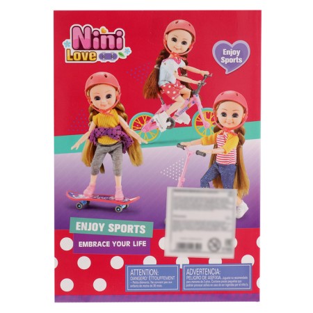 Active Walk doll with accessories, mix-16