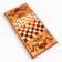 Wooden backgammon with checkers "Horse-21", board game, 40 x 40 cm