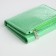 Women's wallet on magnet, green color
