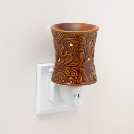 Spinker "pattern" dark brown 7.8x7.8x12 cm-1