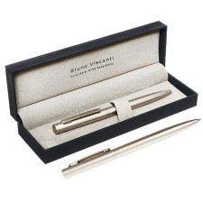 SHOULD OF SHARICAL, 1.0 mm, BrunovisConti firenze, blue rod, metal case Soft Touch Champagne, in case