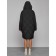 Coat insulated winter female, size 44, black color