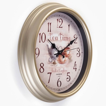 Wall clock, series: kitchen, "kettle", smooth move, d-31 cm-1
