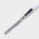 A blade-tank with a plastic handle, curved, 40 cm, working part 30 cm, black color