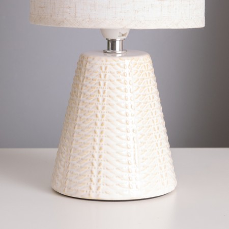 Table lamp "form" 1x40W E14 beige 14x14x29cm-3