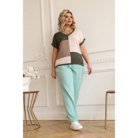 Female jumper wisell, size 60, green color-4