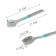 Rubber dishes brush, 27.5x5x4 cm
