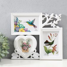 Multi -chamber in 3 photos (10x15/2 pcs, 10x10/1 pcs) plastic, col. white