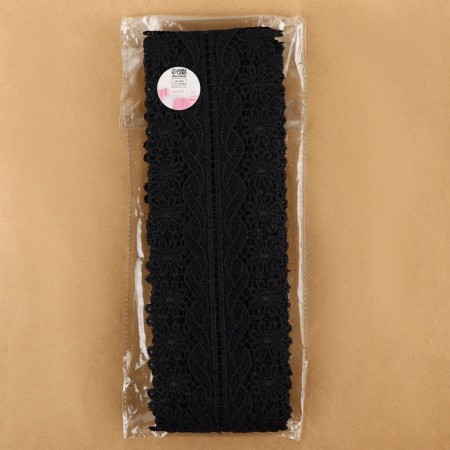 Hypure lace, 80 mm × 6.8 ± 0.5 m, black color-2