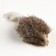 Natural fur mouse, 7.5 cm, white/gray mix, packing 30 pcs