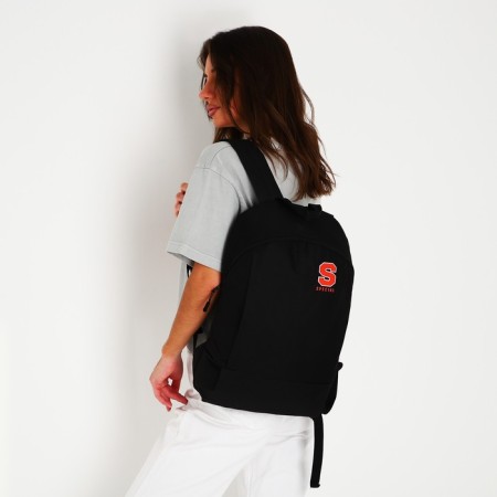 Backpack school textile SPECILA, 46x30x10 cm, vertical pocket, black color-12
