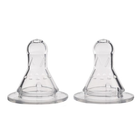 Nipple on a bottle, from 3 months., Anticolus, classic throat, medium stream-5