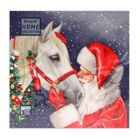 New Year's napkins Paper Home Collection "True Friend", 3 layers, 33x33 cm, 20 pcs-1