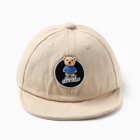 Cap "baseball cap" for girls, milk color, size 46-48-1