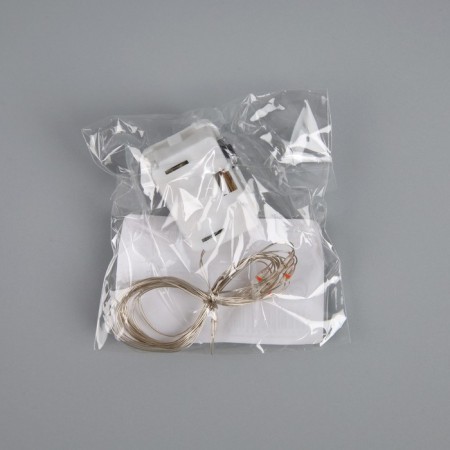 Rosa thread. IP20, 1 m, N.S. LED (1608) -10-4.6V, AG13x3 (in the set), 3 modes, glow red glow-5